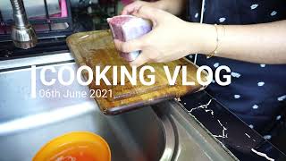 VLOG  COOKING FOR LUNCH BEEF CURRY TEMPEH PAPADAM [upl. by Lexis495]