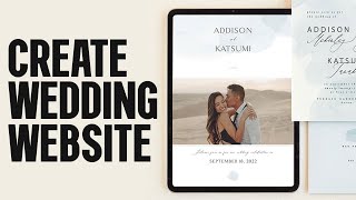 How To Build A Wedding Website 2024  Step By Step [upl. by Nylyrehc]