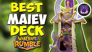 Best Maiev Unbound Deck in Warcraft Rumble [upl. by Sreip98]