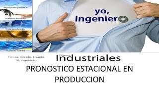 pronostico estacional estacional de produccion Excel 2016 [upl. by Nnylassej599]