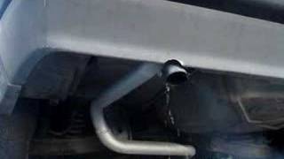 Mercedes Benz 190E 26L muffler less exhaust [upl. by Nylecyoj979]