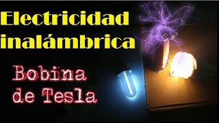 Cómo hacer una bobina de Tesla Transmisión inalámbrica de electricidad TWO ENERGY [upl. by Yrrac]