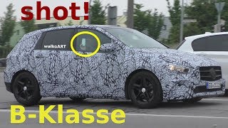 Mercedes Erlkönig BKlasse filmt den Jäger BClass SHOT W247 2019 4K SPY VIDEO [upl. by Haggerty587]