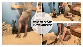 How To Clean  Log Burner  Step By Step  UK Housewife [upl. by Cowen400]