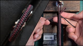 How to make ZIPPER SINNET KNOT USING 275 CORD with Bead and Shackle Paracord Bracelet Tutorial [upl. by Oleta]