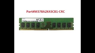 M378A2K43CB1CRC Samsung 16GB DDR4 Non ECC PC419200 2400Mhz 2Rx8 Memory [upl. by Zonnya]