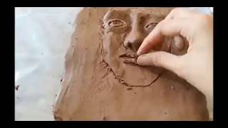 How to make Relief Sculpture in Clay  Relief Sculpting [upl. by Nogas]