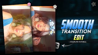 Instagram SMOOTH Reels Transition Editing in Mobile  Capcut Video Editing  Full Tutorial🌸 [upl. by Ailemor]