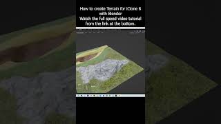 How to create a Terrain for iClone 8 with Blender  Material  Sculpting  Painting iclone terrain [upl. by Oirazan124]