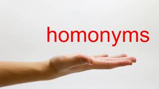 How to Pronounce homonyms  American English [upl. by Compton704]