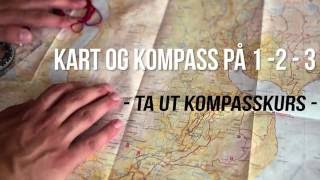 Hvordan ta ut kompasskurs  Kart og kompass på 123 [upl. by Eulalie354]