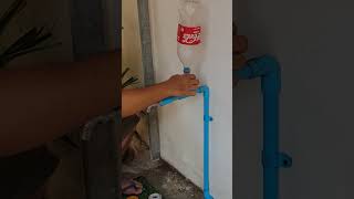 Technique to fix PVC pipe faucet low water pressure shorts [upl. by Halimaj]