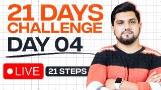 DAY 4  21 Days Challenge Live  Step 4 [upl. by Aizirk]