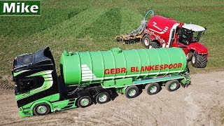 2019  Injecting Slurry  Gebr Blankespoor  Vervaet Hydro Trike  2x Scania  Bemesten  NL [upl. by Noyahs]