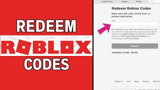 How To Redeem Roblox Codes Mobile  PC  LATEST GUIDE [upl. by Nove]