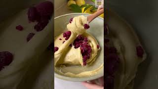 Lemonies o blondies de limón con frambuesa 💛🍋viralvideo recipe food cooking fyp foryou short [upl. by Baumbaugh758]