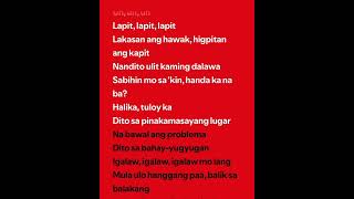 Bahay yugyugan lyrics  Gloc9 amp FloG [upl. by Mosera724]