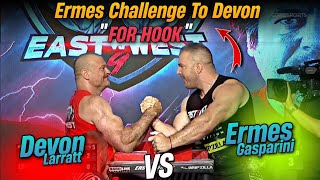 Devon Larratt Vs Ermes Gasparini 😱🔥  Challenge to Devon for Hook 🪝 🫡 [upl. by Stillmann]