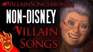 Top Ten NonDisney Movie Villain Songs [upl. by Montague]