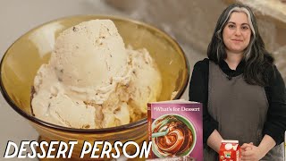 Claire Saffitz Homemade Coffee Stracciatella Semifreddo  Dessert Person [upl. by Nahsrad]