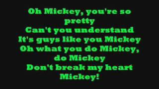 Hey Mickey with lyrics [upl. by Tullusus767]