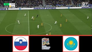 SLOVENIA VS KAZAKHSTAN  UEFA NATIONS LEAGUE 20242025  FOOTBALL LIFE 2024 [upl. by Dahl319]