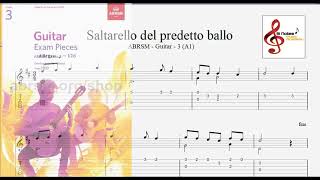 Saltarello del Predetto Ballo  ABRSM Guitar3 [upl. by Ecirted609]