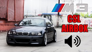 E46 M3 CSL Airbox Eisenmann Race Exhaust CSL Headers [upl. by Aalst212]