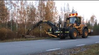 Volvo L90F Slagkraft 601 Brushcutter [upl. by Purdy]