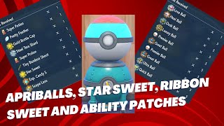 Pokemon item Printer  STAR sweet and RIBBON sweet  APRIBALLS  scarlet and violet indigo disk [upl. by Esiuqcaj]