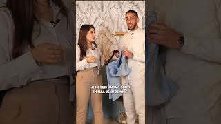 Jai crée une tenue full jean pour mon mari 😍 haulvideo haul couple challenge challenges [upl. by Faxen]