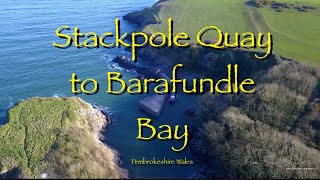 Stackpole Quay to Barafundle Bay Pembrokeshire Wales [upl. by Yrome217]