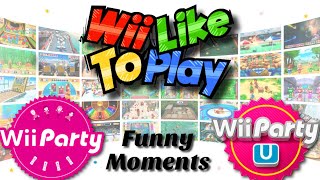 WiiLikeToPlay  Wii Party  Wii Party U Funny Moments [upl. by Hanschen174]