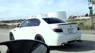 INSANELY LOUD BMW M5 EXHAUST DELETE Accelerations Revs AND DRIFTS 2nd Compilation [upl. by Ennayhc]