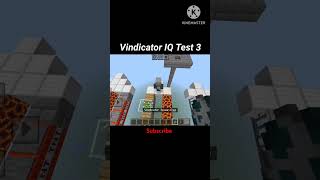 Vindicator IQ Test  part 3  minecraft shorts tiktok [upl. by Nelly]