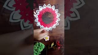 Simple wall hanging with paper🎉home decor⭐ diypapercraftwallhangingwalldecorviralshortsviral [upl. by Elda]