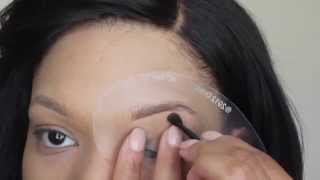 HOW TO USE BROW STENCILS super easy [upl. by Erika]