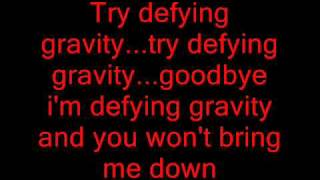 Defying Gravity karaoke Glee Version Rachel only  sing with me as Kurt [upl. by Elleiram909]