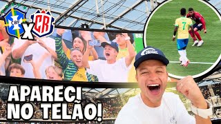 APARECI NO TELÃO DO ESTÁDIO NO JOGO DO BRASIL [upl. by Dyolf]