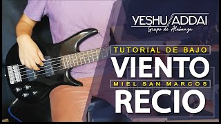 Viento Recio Miel San Marcos  bajo tutorialcover  Usar 🎧 [upl. by Asaret983]