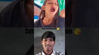 Cute Girls Reaction 😘 dance viralvideo [upl. by Yelich472]