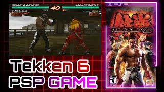 Download Tekken 6 game PSP  تحميل لعبة تيكن على محاكي بي اس بي [upl. by Brockie]