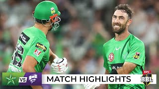 Stars crush Hurricanes as Maxwell makes history  BBL11 [upl. by Elakram]