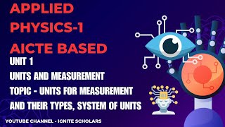 Polytechnic diploma engineering 1st semester Applied Physics1st TopicUnits for measurement [upl. by Naloc167]