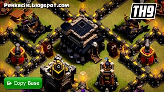 BEST WAR BASE Town Hall 9 TH9 with COPYLINK 2024 in COC wPekkacils 0624 [upl. by Rocky459]