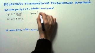 RELACIONES TRIGONOMÉTRICAS FUNDAMENTALES DEMOSTRACIÓN HD [upl. by Blackstock]