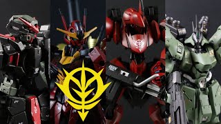 GUNDAM  ZEON MOBILE SUITS  GUNPLA CUSTOM PAINTED [upl. by Cronin966]