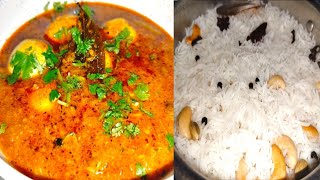 Egg curry With Pulao Recipe। [upl. by Torbert615]