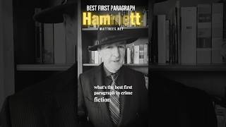 Best first paragraph in crime fiction Dashiell Hammett writingtips detectivefiction crimefiction [upl. by Grady]