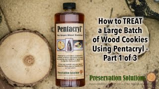 How to TREAT a Large Batch of Wood Cookies Using Pentacryl  Part 1 of 3 [upl. by Nek209]